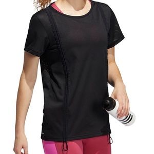 Adidas Primeblue Mesh Ruched Shirt - Size XLarge